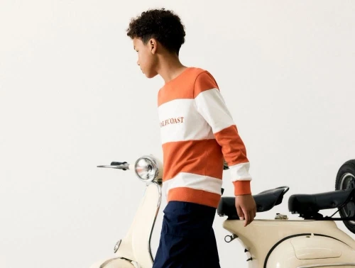 Name It sweatshirt paprika med hvide striber